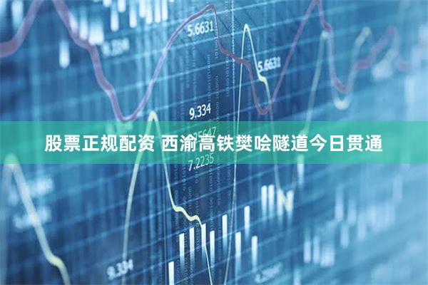 股票正规配资 西渝高铁樊哙隧道今日贯通